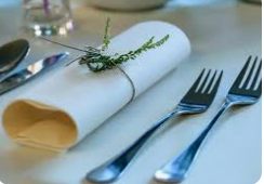 Cubiertos en restaurantes